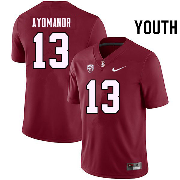 Youth #13 Elic Ayomanor Stanford Cardinal College Football Jerseys Stitched Sale-Cardinal